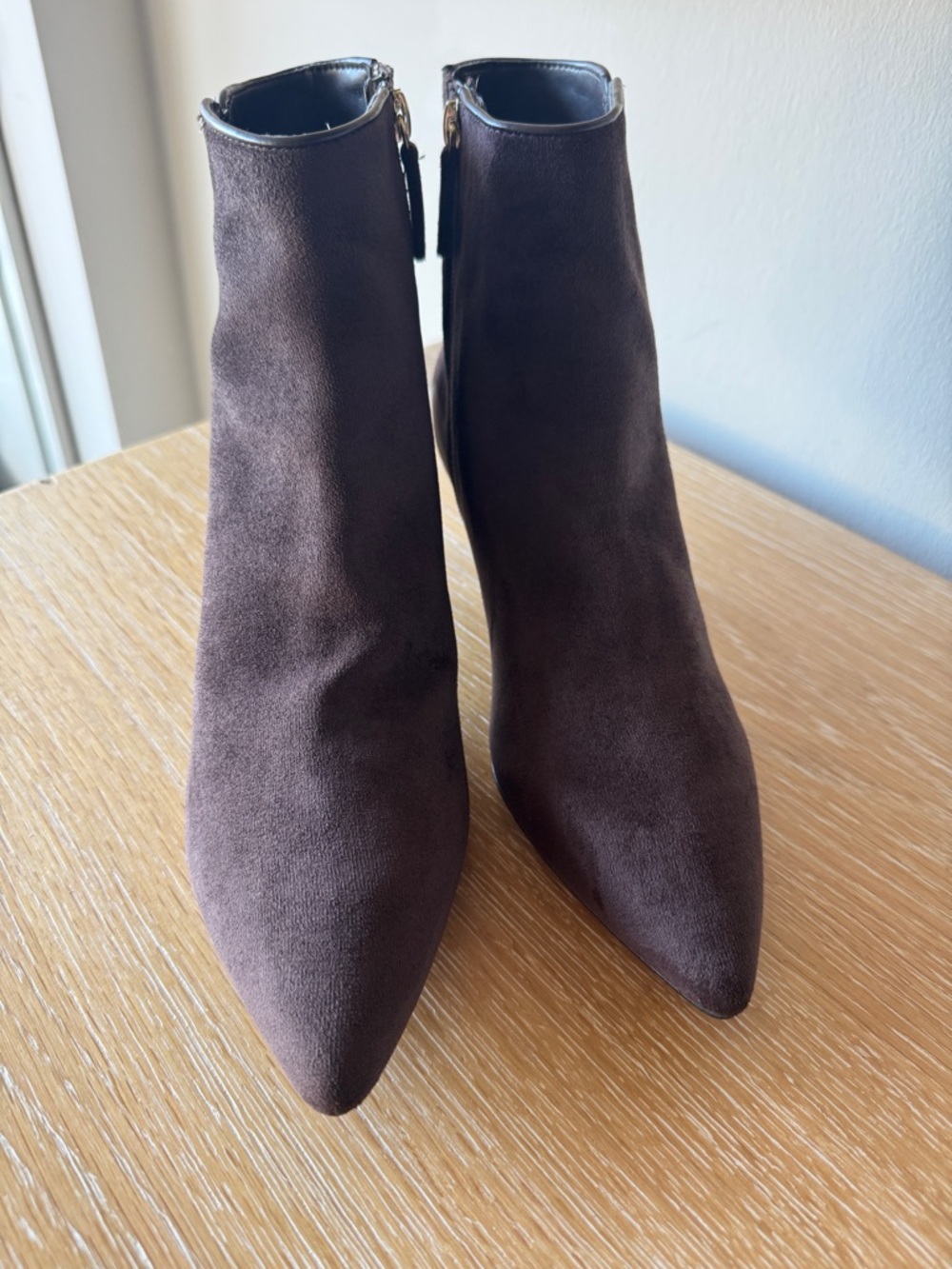 NWOB! J. CREW FACTORY Women’s Sueded Pointy-Toe Boots Rustic Brown Size 10 - Picture 4 of 13